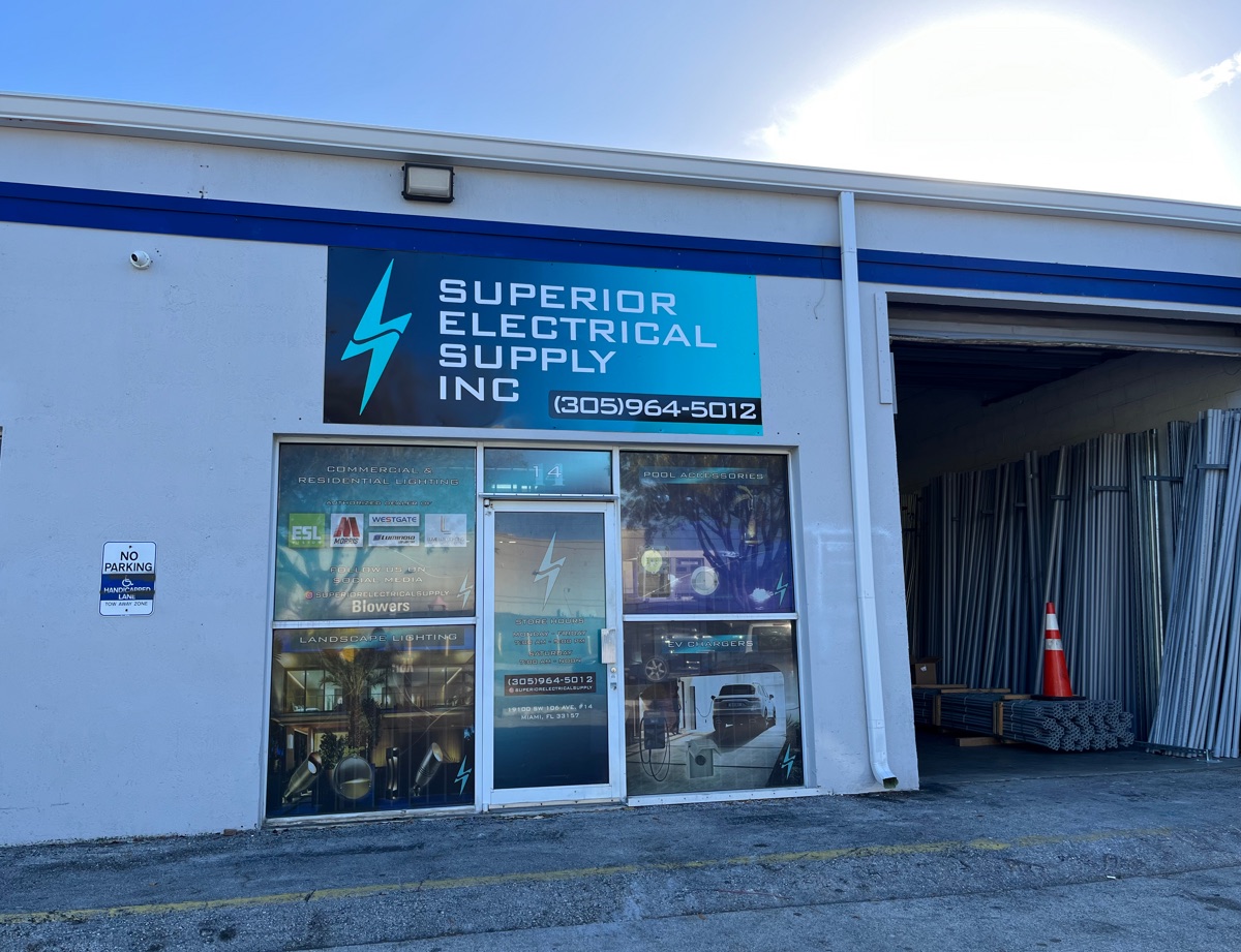 Superior Electrical Supply storefront in Miami